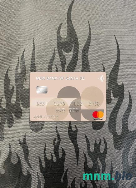 Argentina New bank of Santa Fe wygląd zdjęcia mastercard skan PSD + zdjęcie